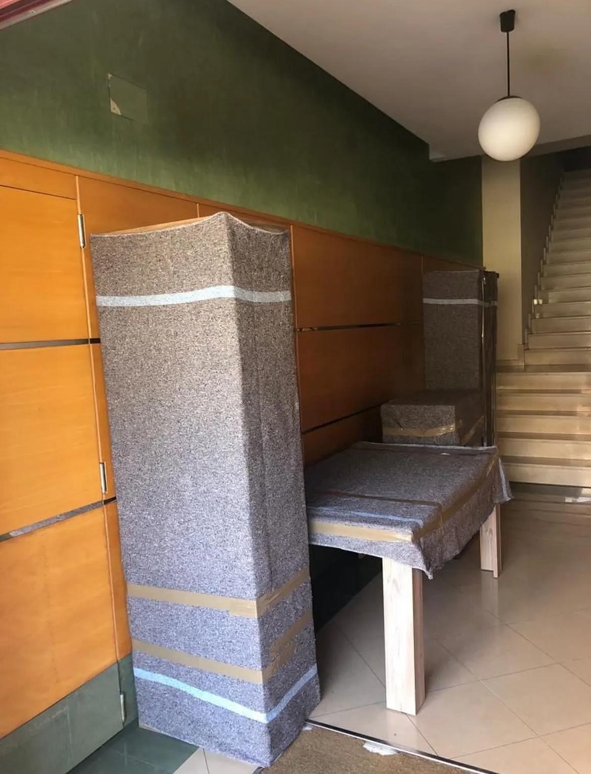 Muebles protegidos con mantas durante tu mudanza en Santiago de Compostela
